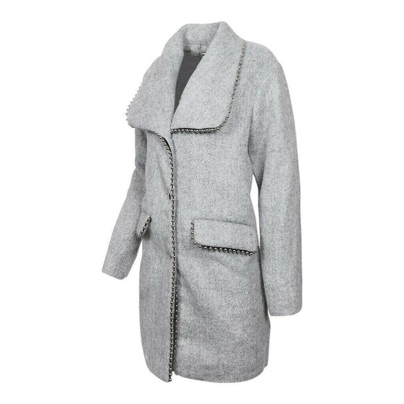 Steve Madden Womens Fall Wool Blend MIDI Coat Med Retail $200 - Picture 3 of 9
